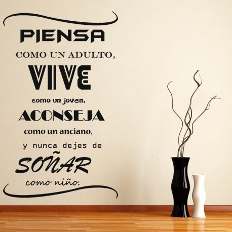 Vinil Decorativo Para Pared Frases Letras Nunca Pares