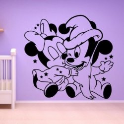 Pegatinas de pared de Mickey Mouse para habitación de niños